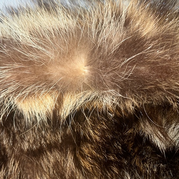 Genuine Fur Bomber Style Coat Size Small Medium Vintage Frankenberger’s - Picture 11 of 17